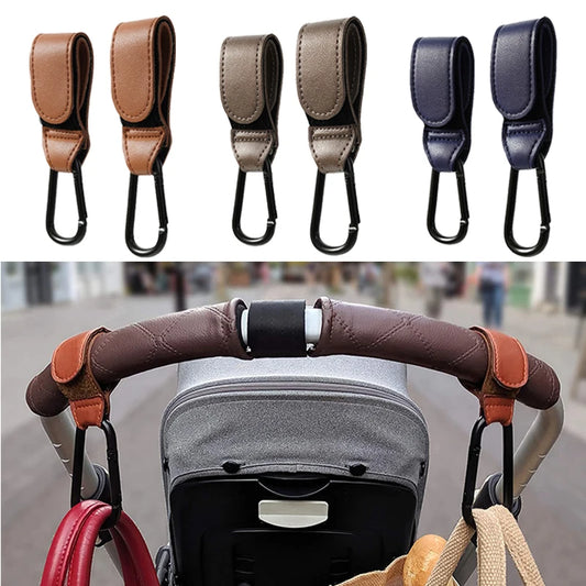 KinderLux ChicFlex™: Elegante PU-Leder Buggy-Halterung