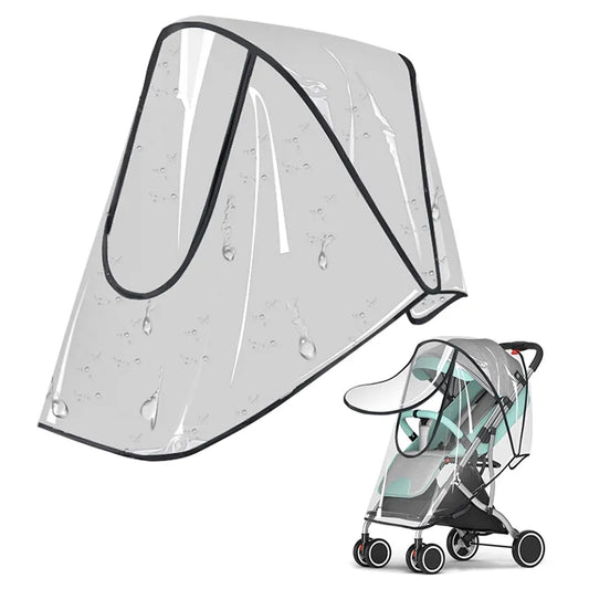 KinderWetterGuard Pro – Der ultimative Universal-Kinderwagenregenschutz mit transparentem, atmungsaktivem Design und integriertem Sonnenschutz!